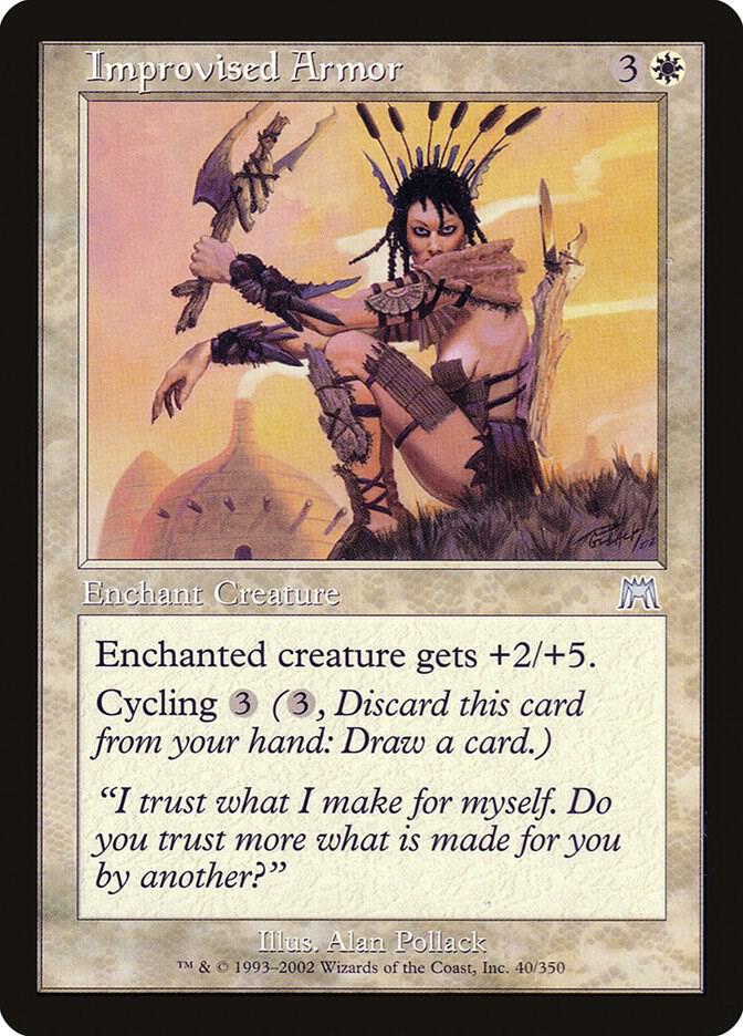 Improvised Armor 40 card from Onslaught