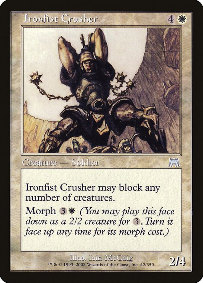 Ironfist Crusher 42 card from Onslaught