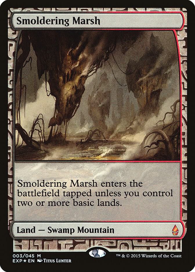 Smoldering Marsh 3 card from Zendikar Expeditions