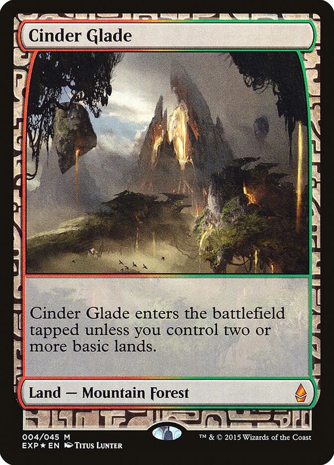 Cinder Glade 4 card from Zendikar Expeditions