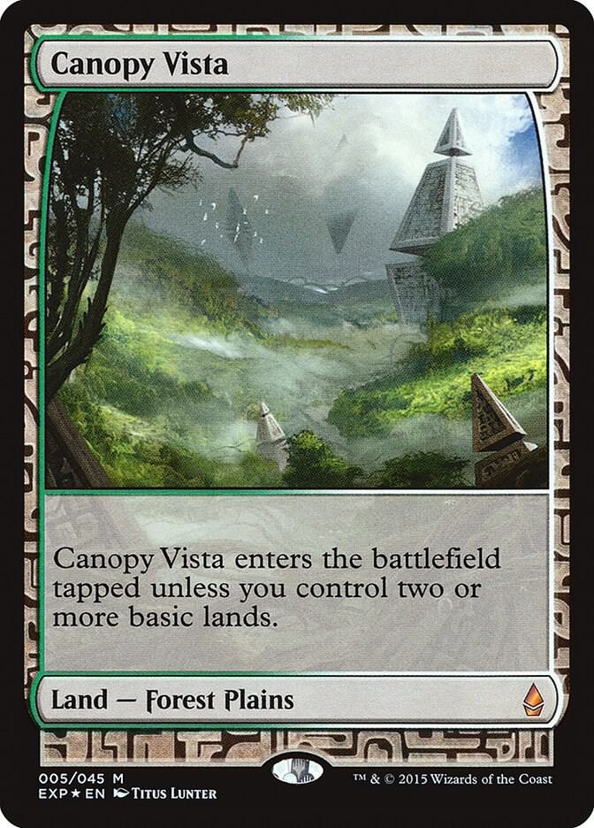 Canopy Vista 5 card from Zendikar Expeditions