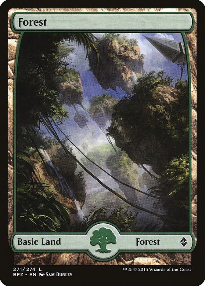 Forest - Full Art 271 card from Battle for Zendikar