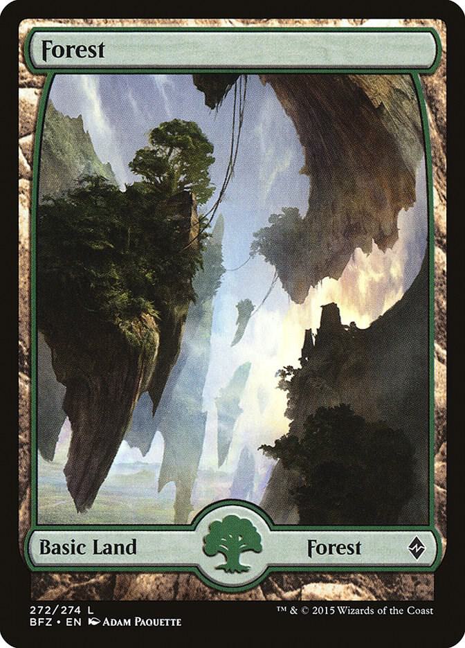 Forest - Full Art 272 card from Battle for Zendikar