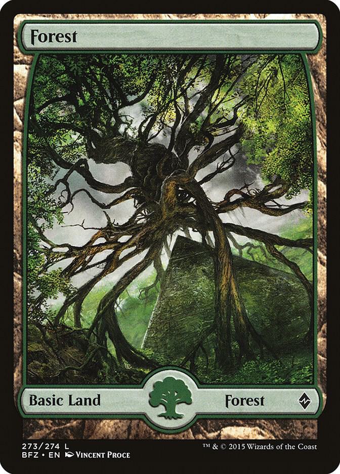 Forest - Full Art 273 card from Battle for Zendikar