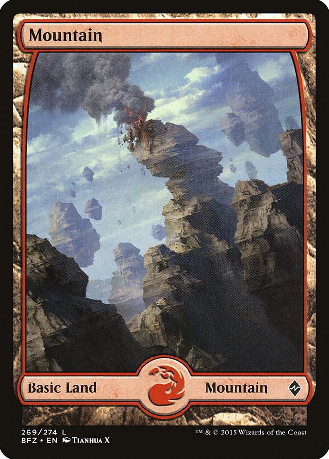 Mountain - Full Art 269 card from Battle for Zendikar