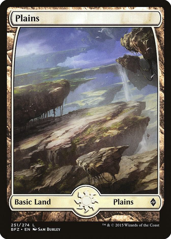 Plains - Full Art 251 card from Battle for Zendikar