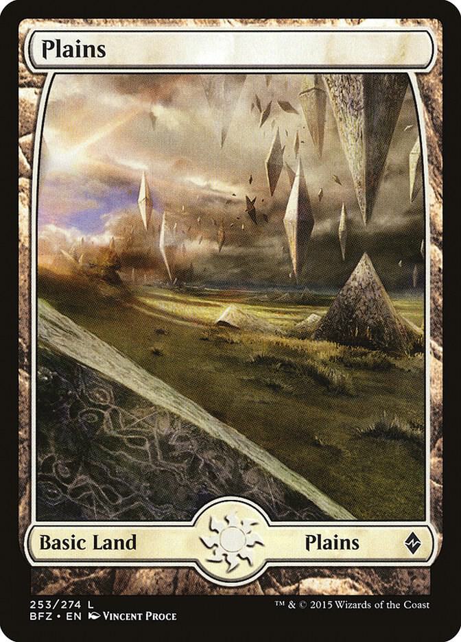 Plains - Full Art 253 card from Battle for Zendikar