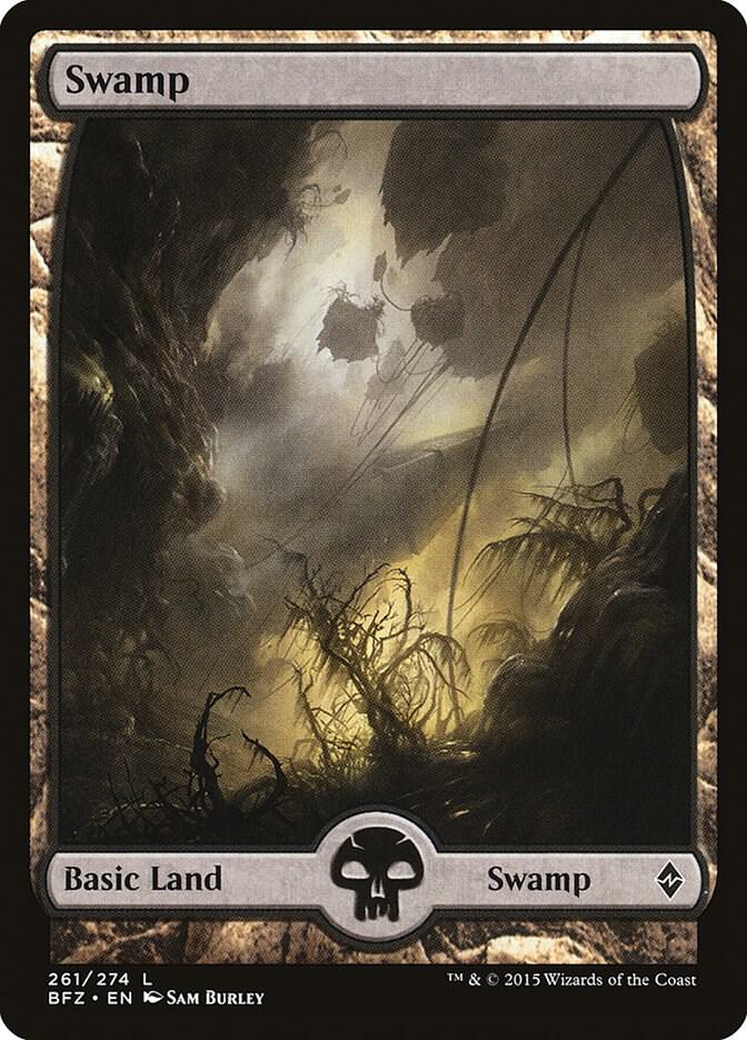Swamp - Full Art 261 card from Battle for Zendikar