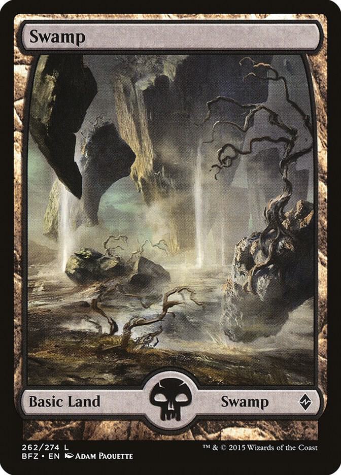Swamp - Full Art 262 card from Battle for Zendikar