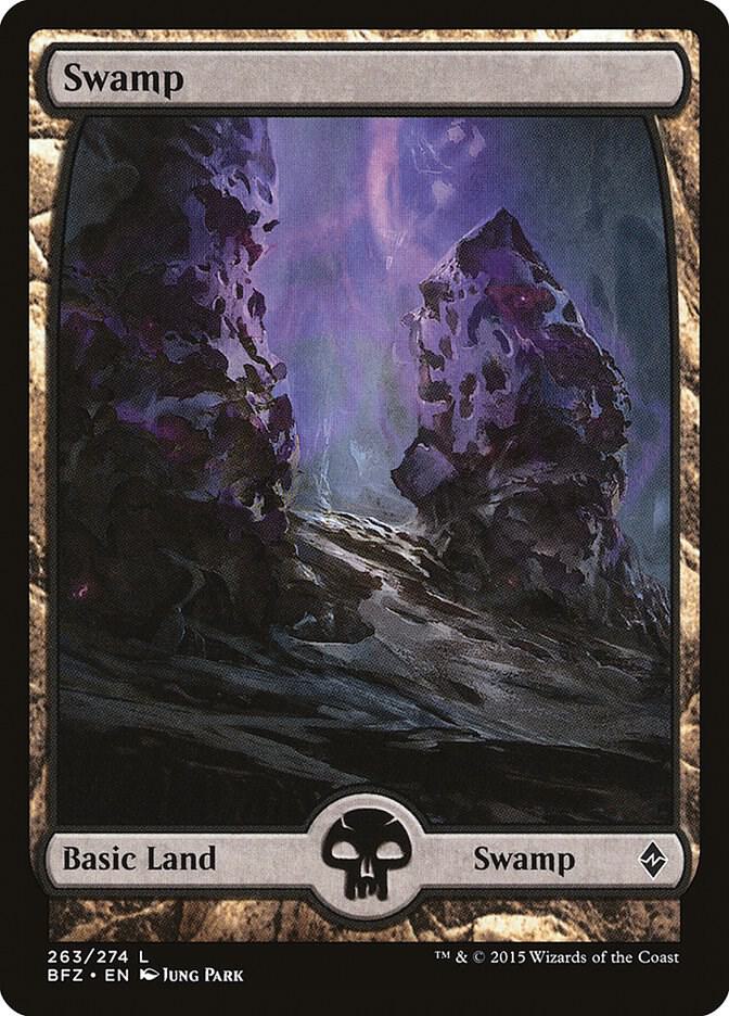 Swamp - Full Art 263 card from Battle for Zendikar