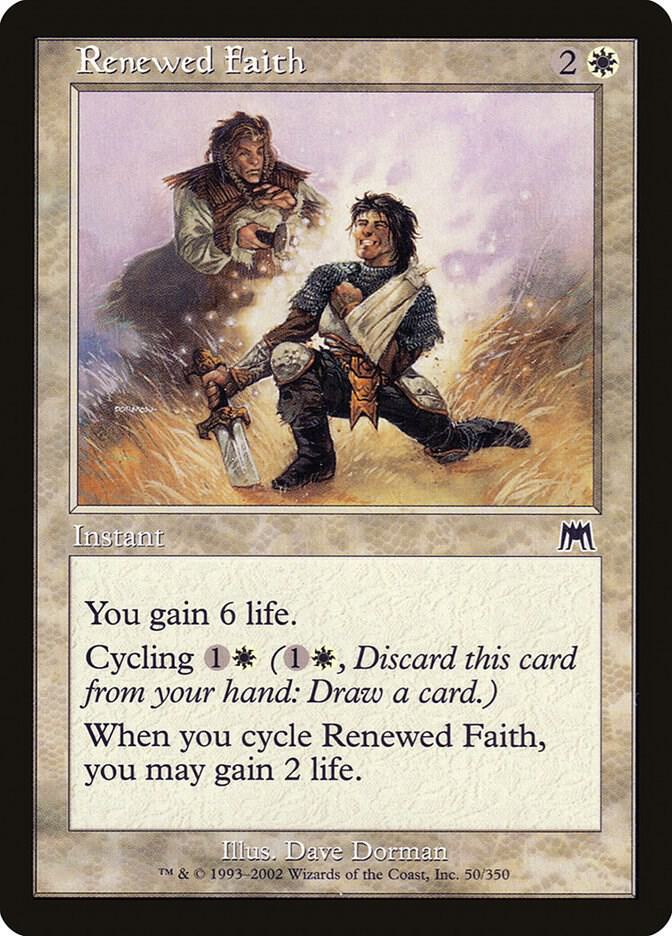 Renewed Faith 50 card from Onslaught