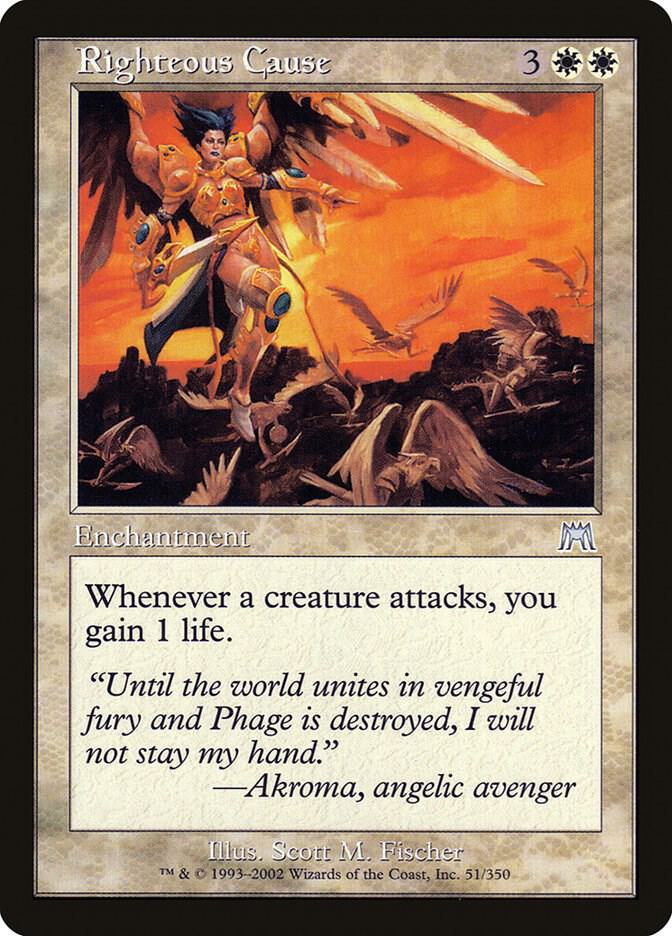 Righteous Cause 51 card from Onslaught