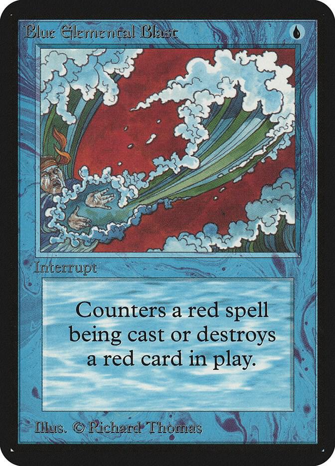 Blue Elemental Blast card from Alpha Edition
