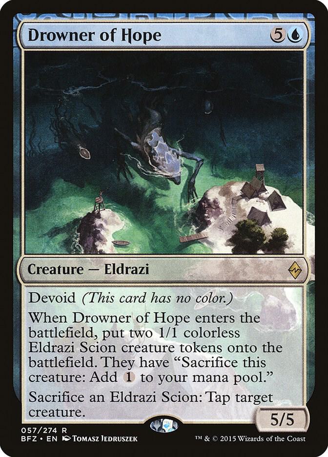 Drowner of Hope 57 card from Battle for Zendikar