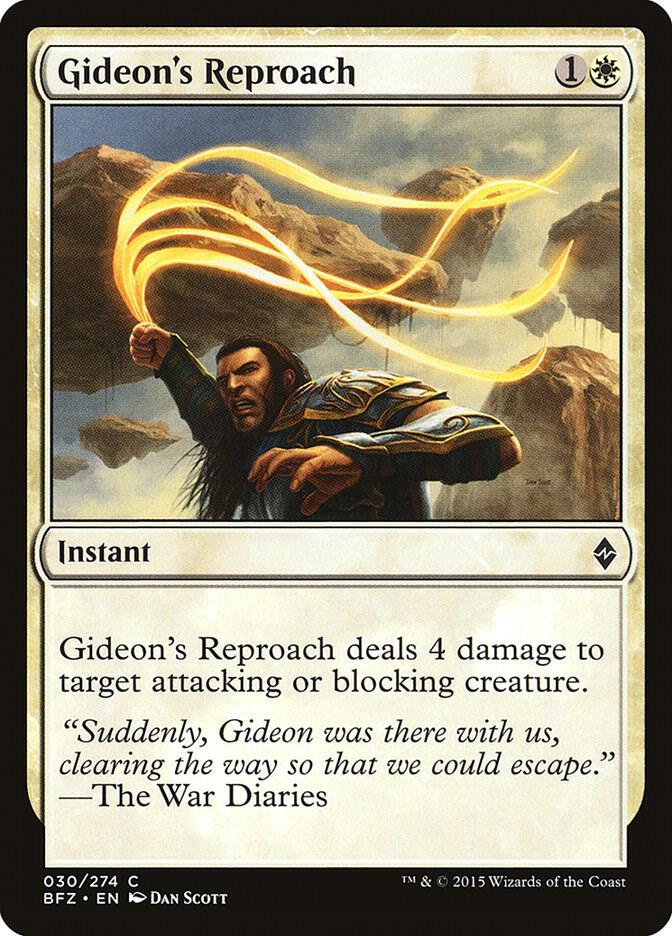 Gideon's Reproach 30 card from Battle for Zendikar