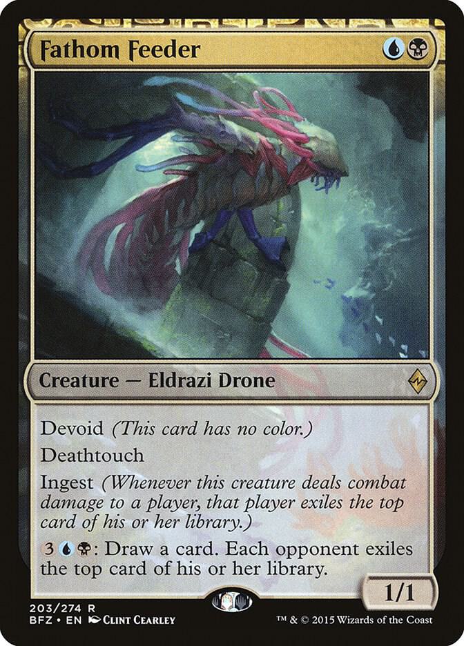 Fathom Feeder 203 card from Battle for Zendikar