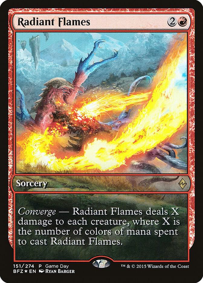 Radiant Flames 151 card from Game Day & Store Championship Promos