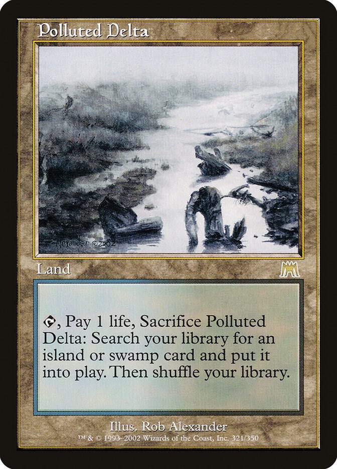 Polluted Delta 321 card from Onslaught