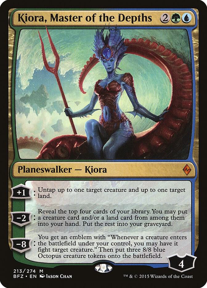 Kiora, Master of the Depths 213 card from Battle for Zendikar