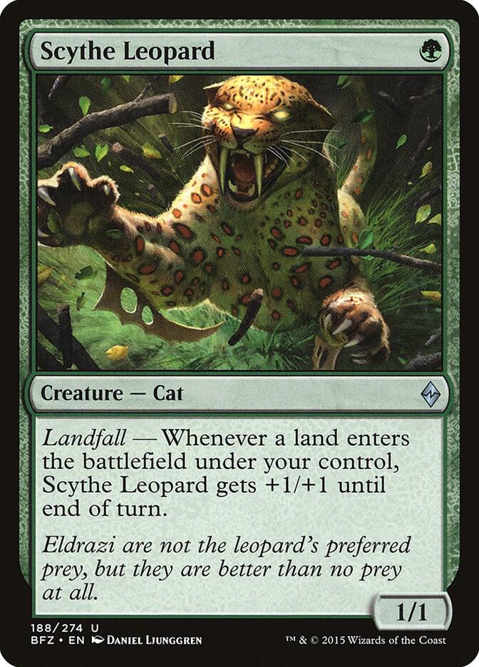 Scythe Leopard 188 card from Battle for Zendikar