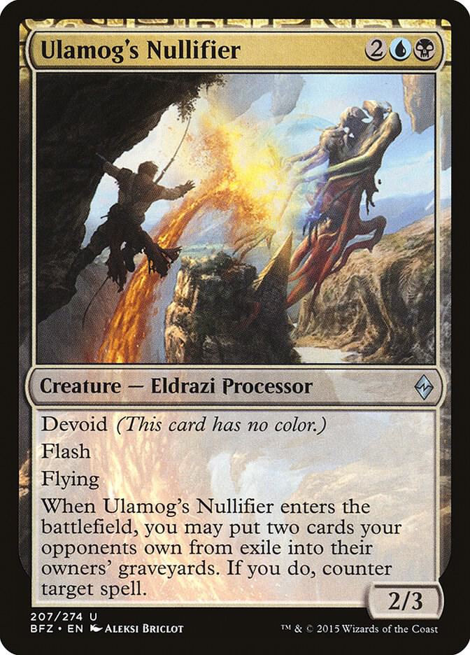Ulamog's Nullifier 207 card from Battle for Zendikar