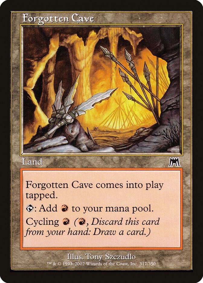 Forgotten Cave 317 card from Onslaught