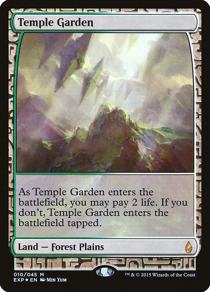 Temple Garden 10 card from Zendikar Expeditions
