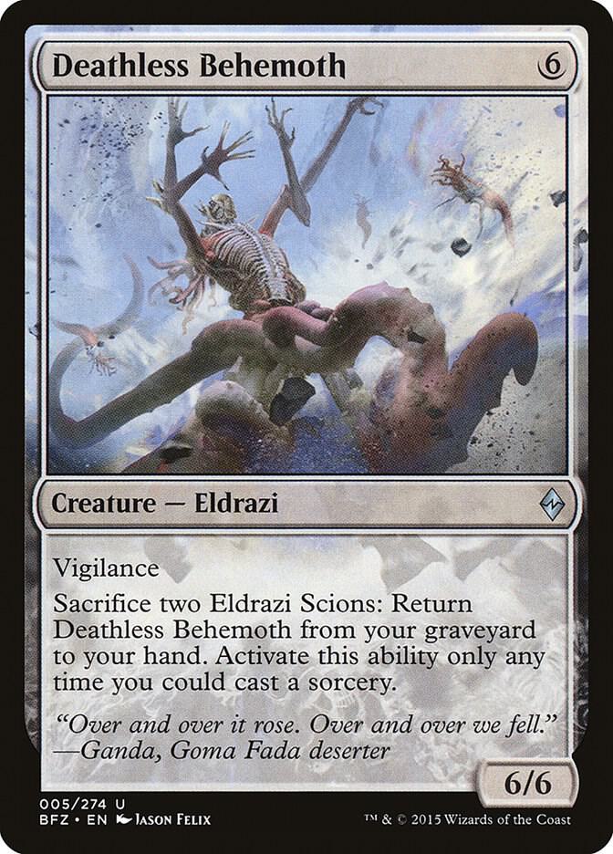 Deathless Behemoth 5 card from Battle for Zendikar