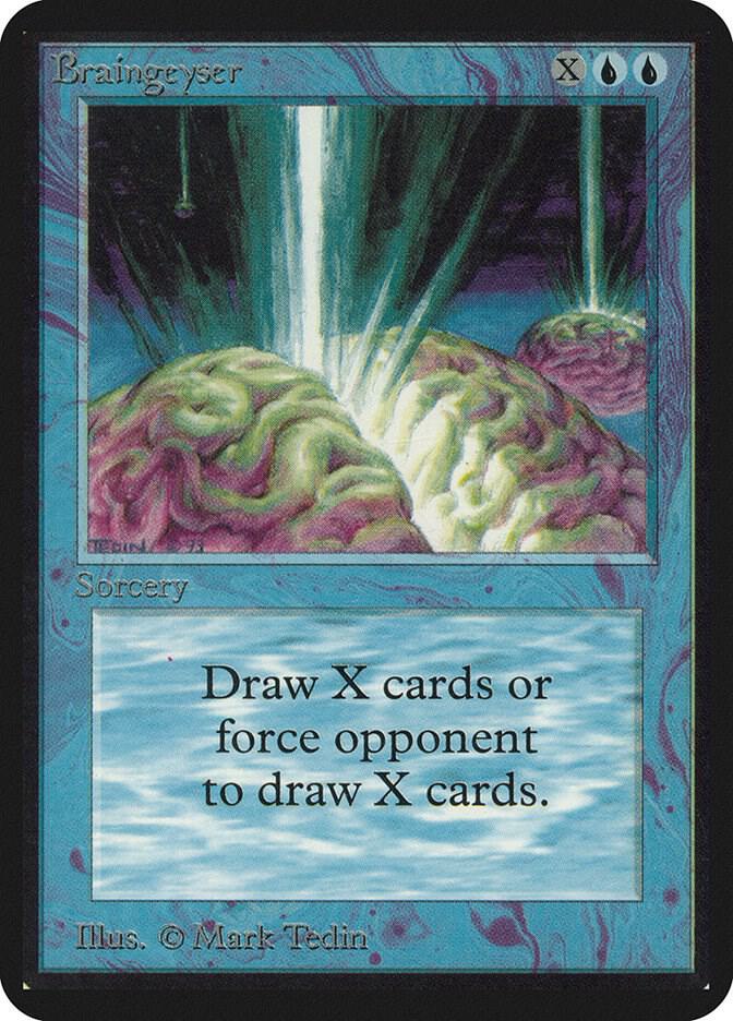 Braingeyser card from Alpha Edition