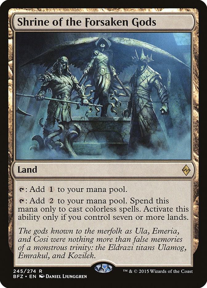 Shrine of the Forsaken Gods 245 card from Battle for Zendikar