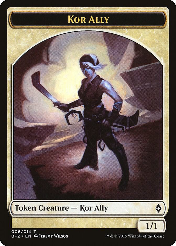 Kor Ally Token 6 card from Battle for Zendikar