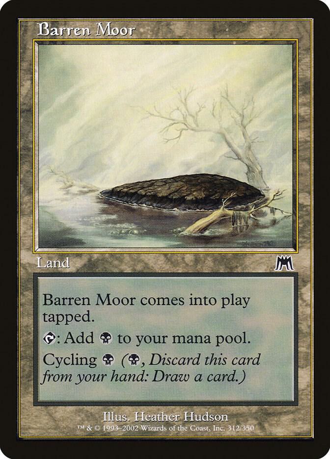 Barren Moor 312 card from Onslaught