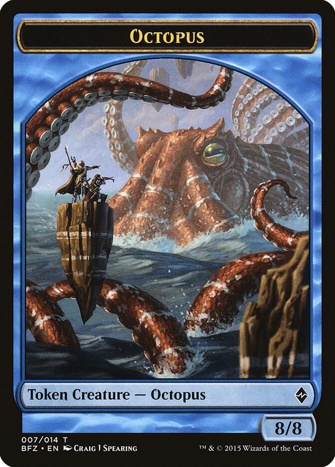 Octopus Token 7 card from Battle for Zendikar