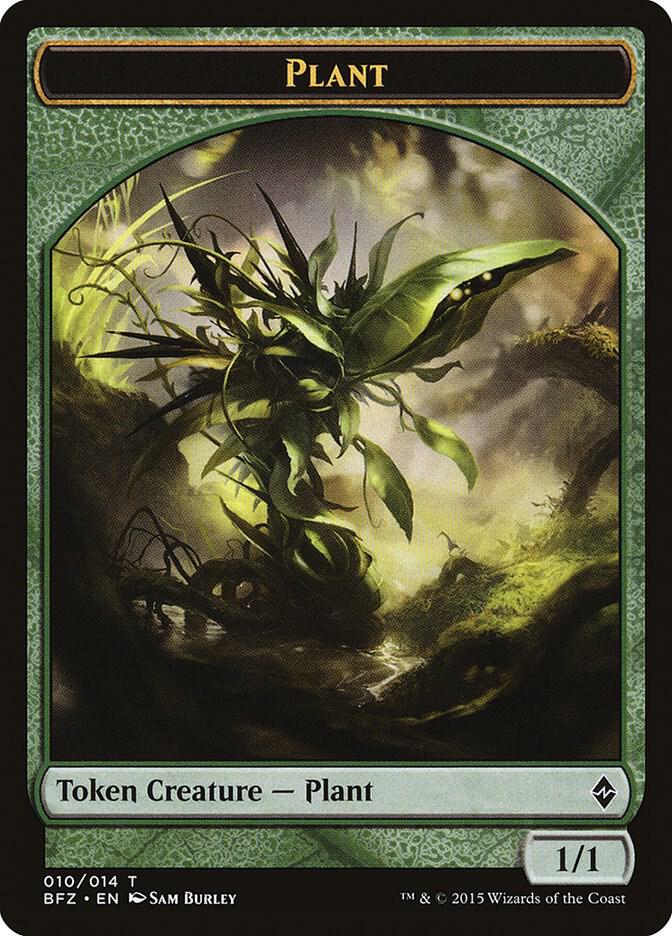 Plant Token 10 card from Battle for Zendikar