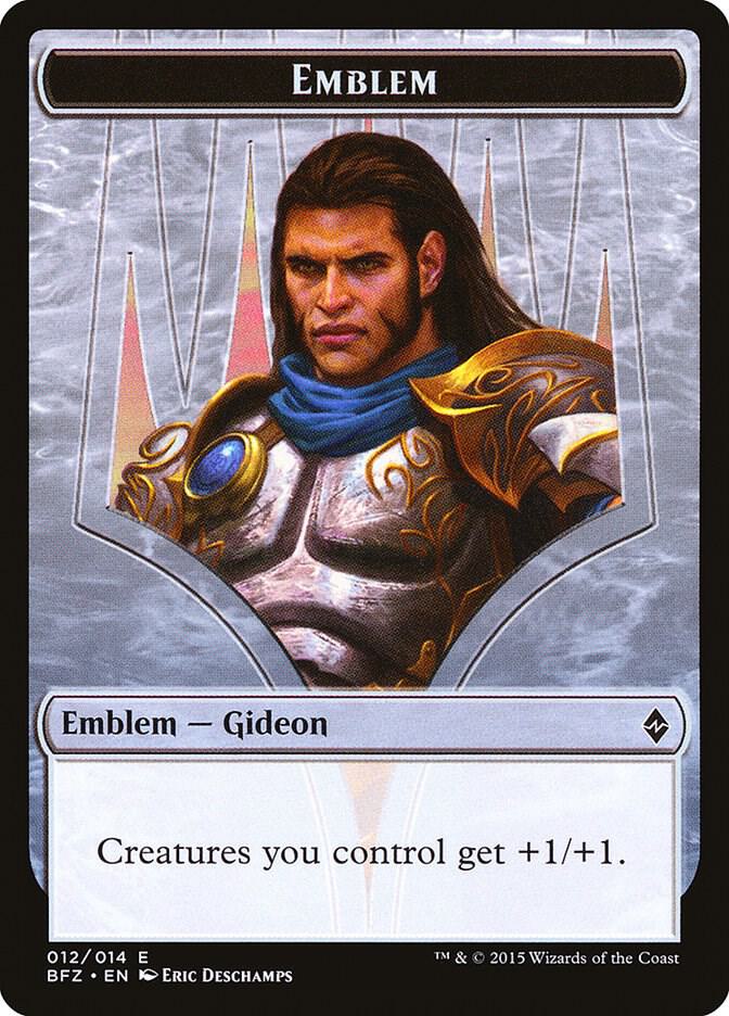 Emblem - Gideon, Ally of Zendikar 12 card from Battle for Zendikar