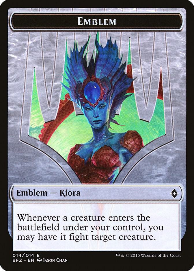 Emblem - Kiora, Master of the Depths 14 card from Battle for Zendikar
