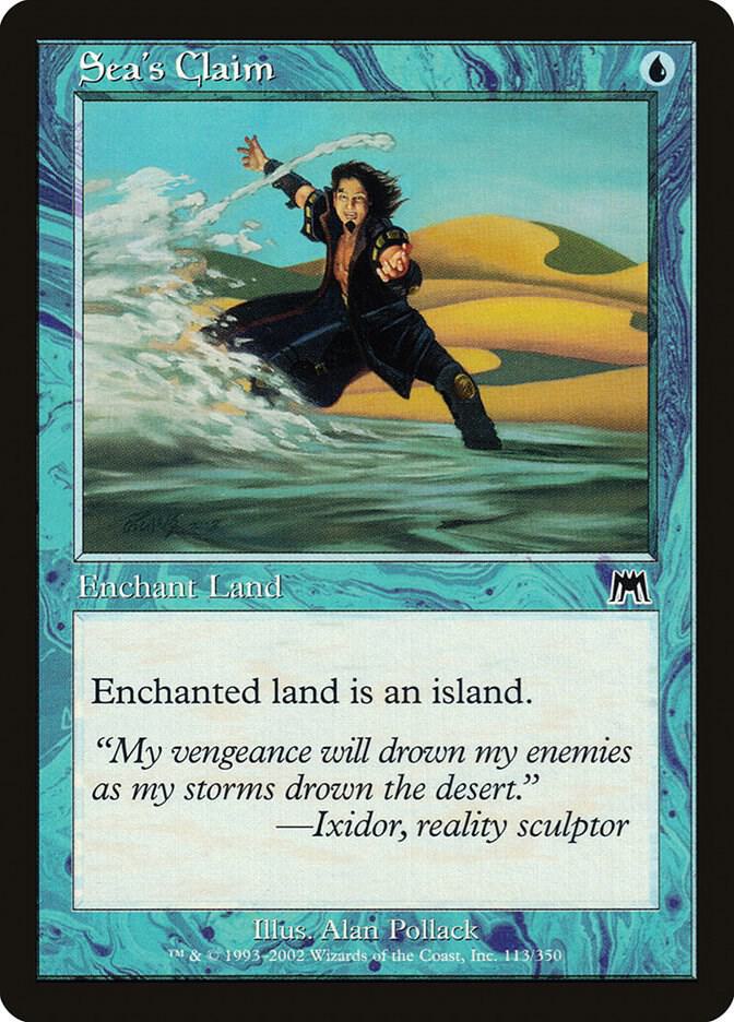 Sea's Claim 113 card from Onslaught
