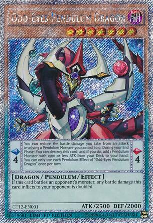 Odd-Eyes Pendulum Dragon CT12-EN001 card from 2015 Mega-Tins