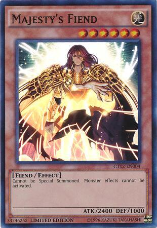 Majesty's Fiend CT12-EN004 card from 2015 Mega-Tins