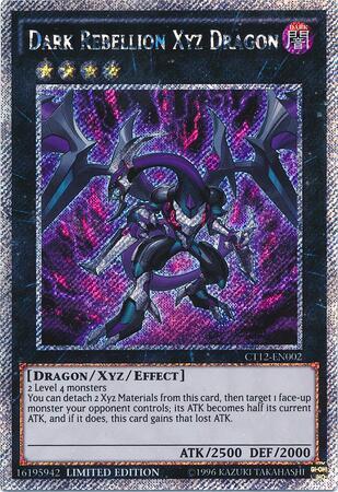 Dark Rebellion Xyz Dragon CT12-EN002 card from 2015 Mega-Tins