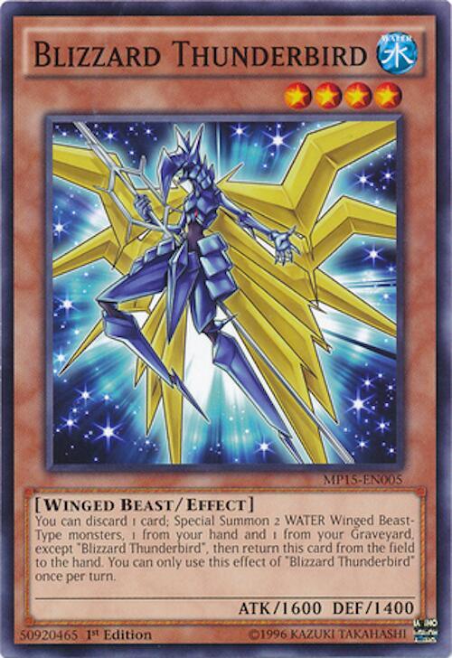 Blizzard Thunderbird MP15-EN005 card from 2015 Mega-Tins Mega Pack