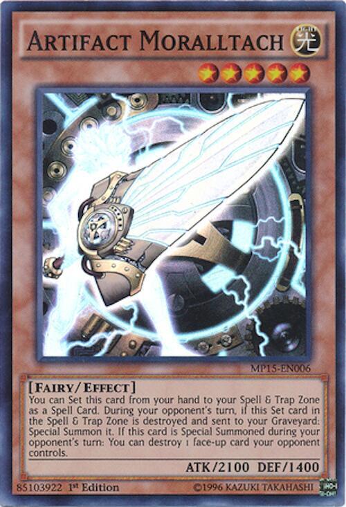 Artifact Moralltach MP15-EN006 card from 2015 Mega-Tins Mega Pack