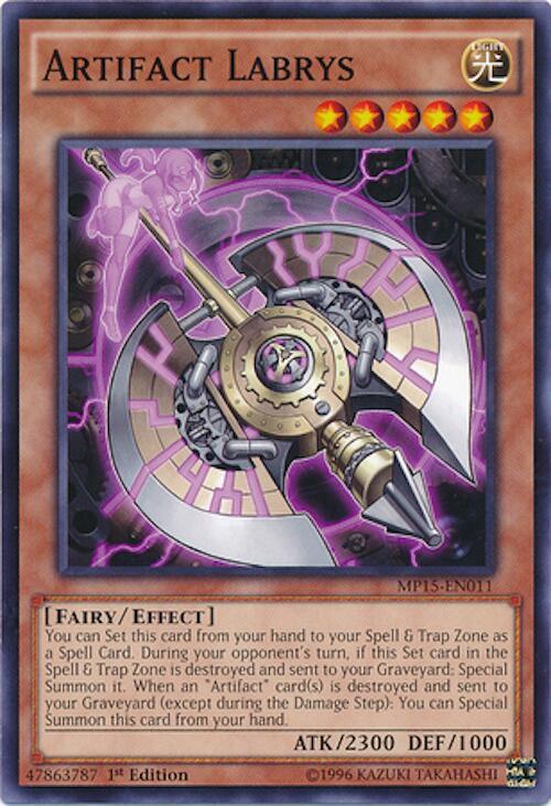 Artifact Labrys MP15-EN011 card from 2015 Mega-Tins Mega Pack