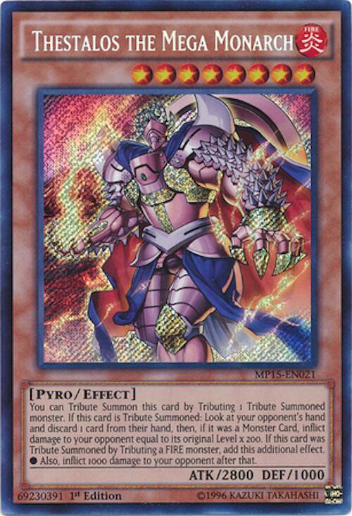 Thestalos the Mega Monarch MP15-EN021 card from 2015 Mega-Tins Mega Pack