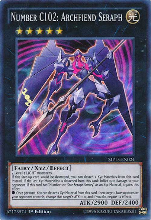 Number C102: Archfiend Seraph MP15-EN024 card from 2015 Mega-Tins Mega Pack
