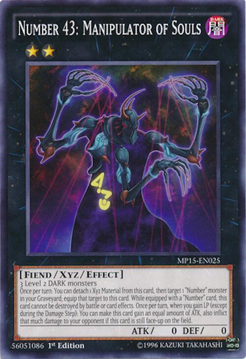 Number 43: Manipulator of Souls MP15-EN025 card from 2015 Mega-Tins Mega Pack