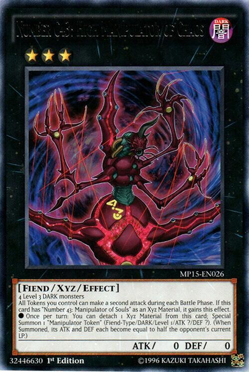 Number C43: High Manipulator of Chaos MP15-EN026 card from 2015 Mega-Tins Mega Pack