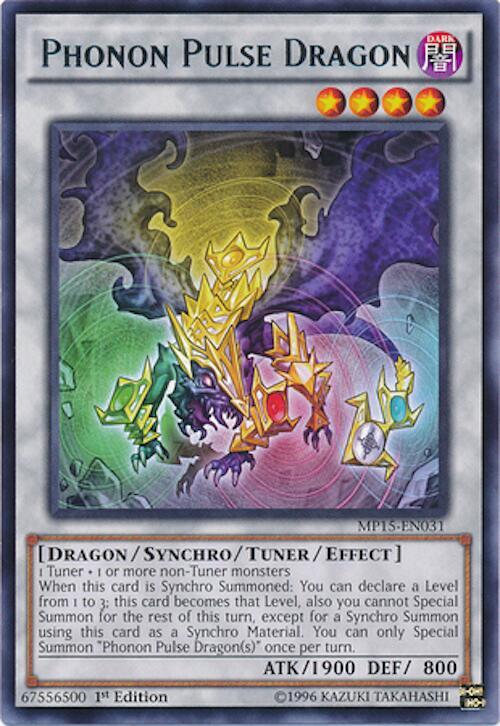 Phonon Pulse Dragon MP15-EN031 card from 2015 Mega-Tins Mega Pack