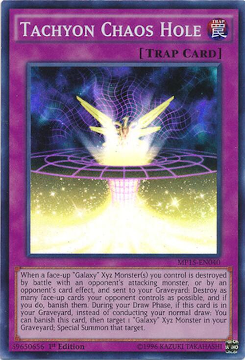 Tachyon Chaos Hole MP15-EN040 card from 2015 Mega-Tins Mega Pack