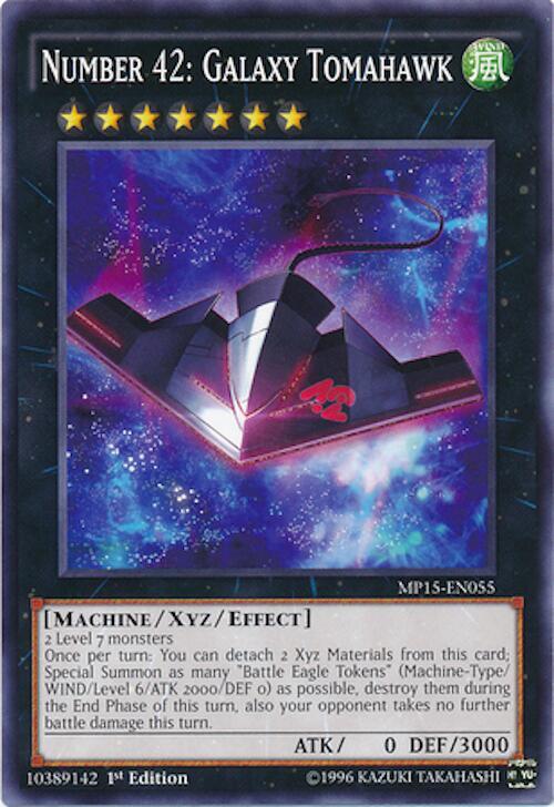 Number 42: Galaxy Tomahawk MP15-EN055 card from 2015 Mega-Tins Mega Pack